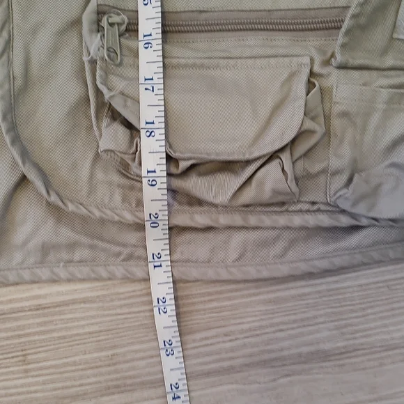 WALKER Men's Vintage Utility Sporting Vest in Cream Large - Picture 7 of 9